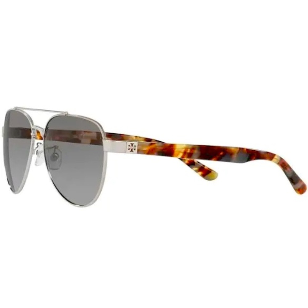 Tory Burch silver Tortoise Sunglasses